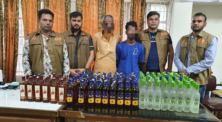 হবিগঞ্জে বিদেশি মদের চালানসহ গ্রেফতার ২